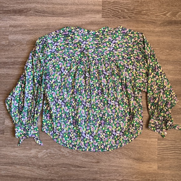 Anthropologie Maeve Ashleigh Puff-Sleeved Buttondown - Picture 10 of 10
